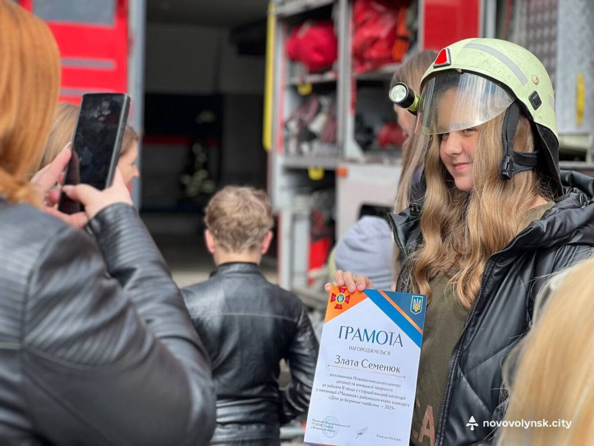 Майбутнє в надійних руках: юні нововолинці здобули перемоги на конкурсі з безпеки