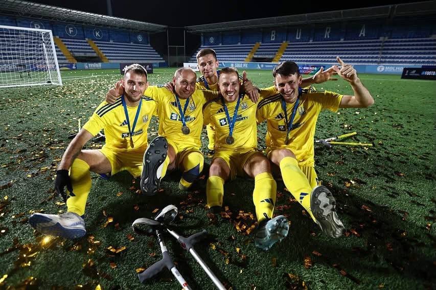 Вадим Король і Михайло Соколян — чемпіони Ліги Націй у складі збірної України з ампфутболу